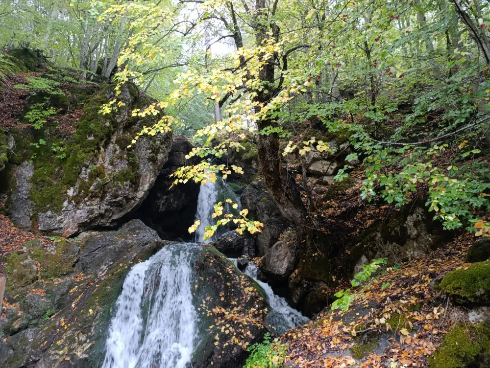 GEDİZ NEHRİ ÇUKURÖREN KARAPINAR ŞELALESİNDEN DOĞUYOR