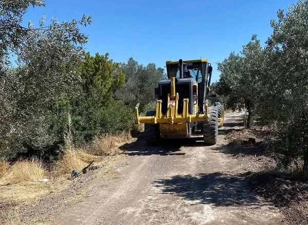 Akhisar Belediyesi Ova Yollarını Yenilemeye Devam Ediyor