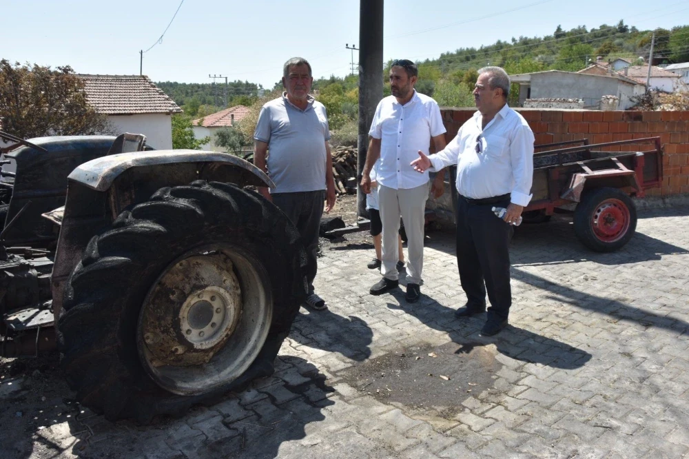 Mustafa Uslu’dan Sarıalan’daki Yangın Mağduruna Destek Sözü