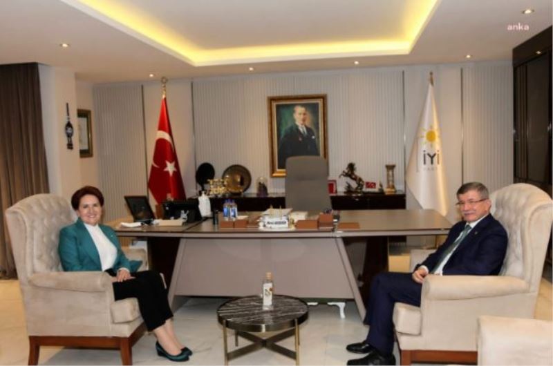 Davutoğlu Akşener’i Ziyaret Etti