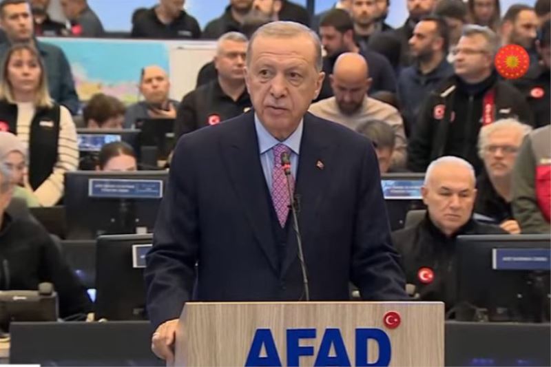 Cumhurbaşkanı Erdoğan: Tüm kurumlar seferber edildi