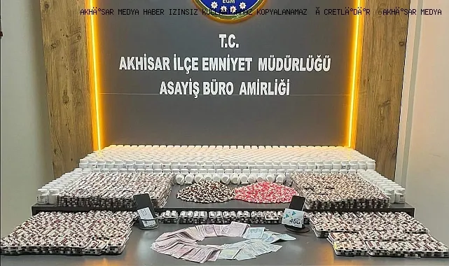 Akhisar’da 10 bin sentetik hap ele geçirildi: 1 tutuklama