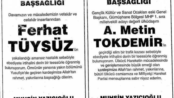 HAKKI ÖZNUR: SELAM OLSUN METİNİMİZ’E FERHATIMIZ’A ÖNDE GİDENLERİMİZE