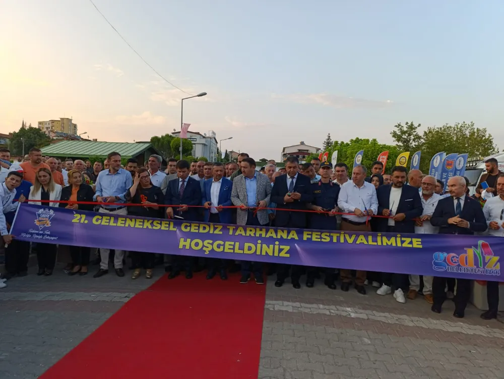 21. GELENEKSEL GEDİZ TARHANA FESTİVALİ COŞKULU BİR TÖRENLE AÇILDI