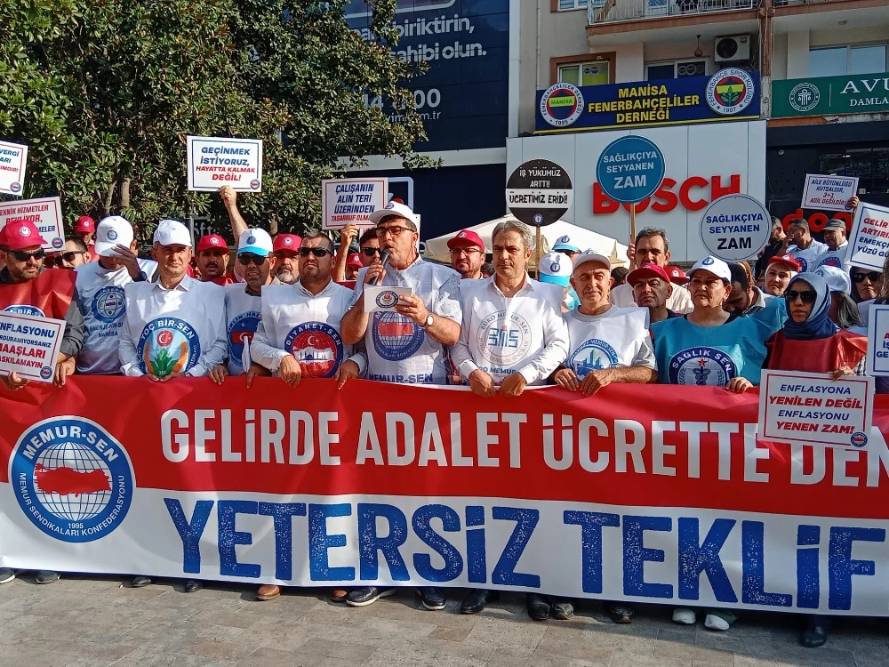 Memur-Sen Manisa: “Yetersiz Teklife Hayır, Adil Zam İstiyoruz”