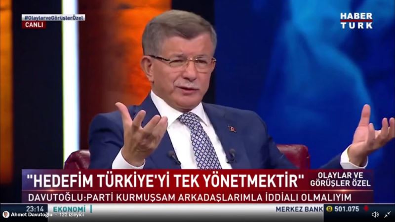 Ahmet Davutoğlu Habertürk TV