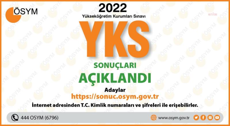 2022 YKS SONUÇLARI AÇIKLANDI