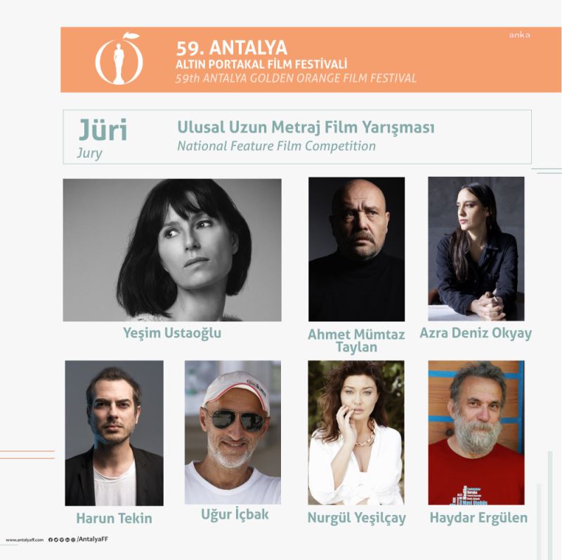 59. ANTALYA ALTIN PORTAKAL FILM FESTIVALI ULUSAL UZUN METRAJ YARISMA JÜRISI AÇIKLANDI