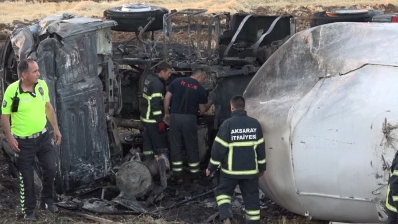 AKSARAY-ANKARA YOLUNDA KAZA: TIR SÜRÜCÜSÜ HAYATINI KAYBETTİ